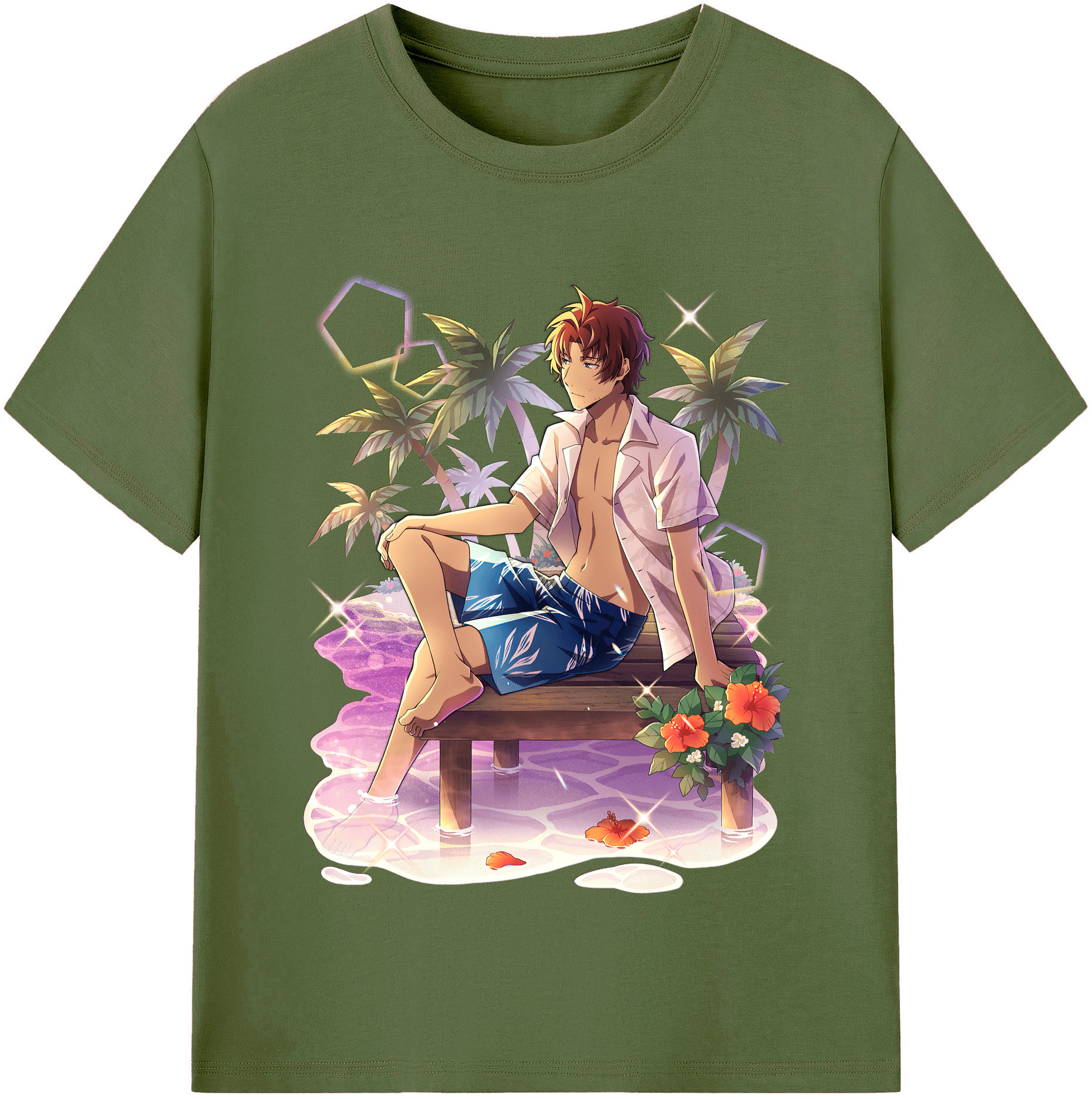 （画像用） 文豪ストレイドッグス Bungo Stray Dogs 綿100％半袖Tシャツ（フロントプリント）
